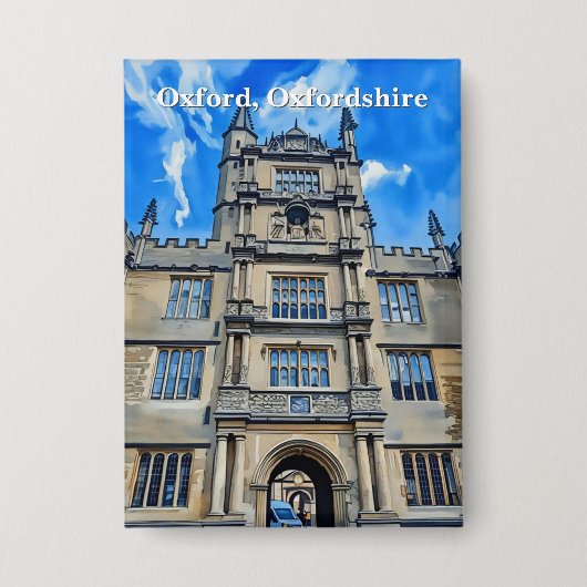 Divinity in Stone - Bodleian Library, Oxford Button (Vorderseite)