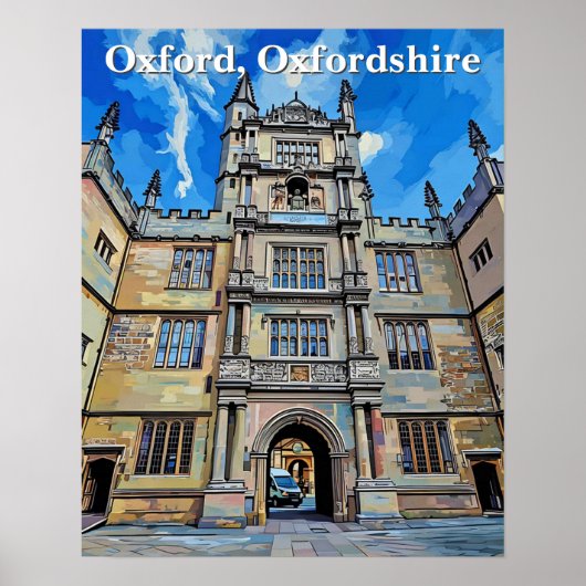 Divinity in Stone - Bodleian Library, Oxford Poster (Vorne)