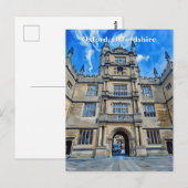 Divinity in Stone - Bodleian Library, Oxford Postkarte (Vorne/Hinten)