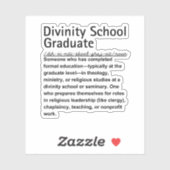 Divinity School Aufkleber (Blatt)