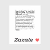 Divinity School Aufkleber (Blatt)