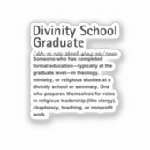 Divinity School Aufkleber (Vorderseite)