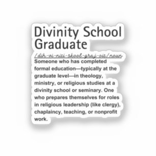 Divinity School Aufkleber
