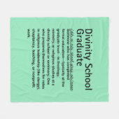 Divinity School Fleecedecke (Vorderseite (Horizontal))