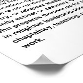 Divinity School Poster (Ecke)