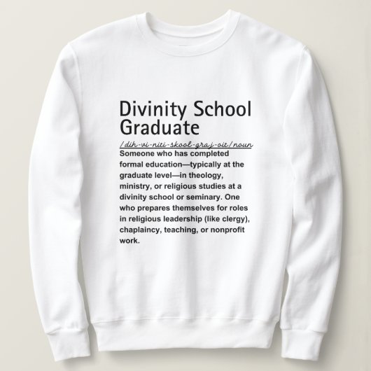 Divinity School Sweatshirt (Design vorne)