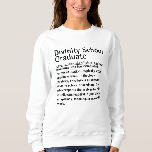Divinity School Sweatshirt (Vorderseite)