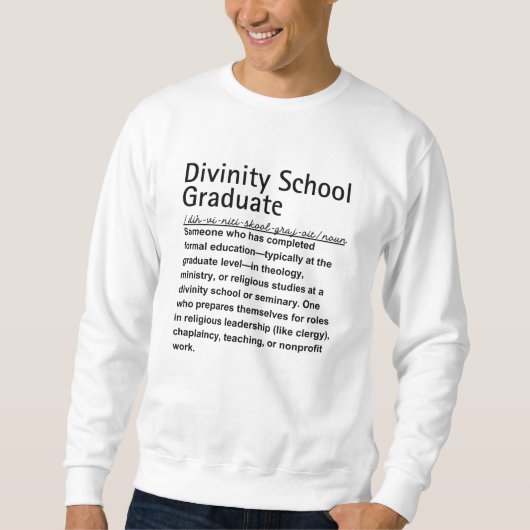 Divinity School Sweatshirt (Vorderseite)