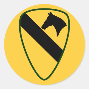 Division Calvary Runder Aufkleber