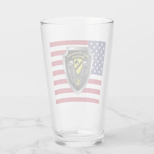 Division Cavalry Glas (Rückseite)