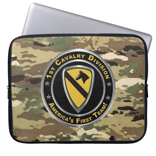Division Cavalry Laptopschutzhülle (Vorderseite)