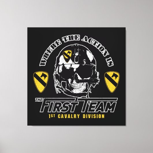 Division Cavalry Leinwanddruck (Vorderseite)