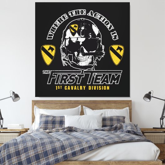Division Cavalry Leinwanddruck (Insitu (Schlafzimmer))