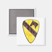 Division Cavalry Magnet (Vorderseite/Rückseite)
