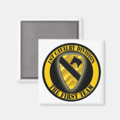 Division Cavalry Magnet (Vorderseite/Rückseite)