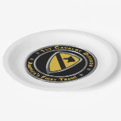 Division Cavalry Pappteller (Schrägansicht)