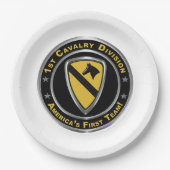 Division Cavalry Pappteller (Vorderseite)