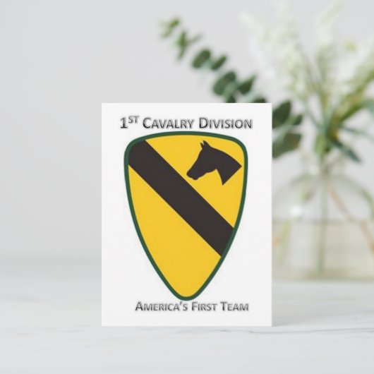 Division Cavalry Postkarte (Stehend Vorderseite)