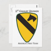 Division Cavalry Postkarte (Vorne/Hinten)