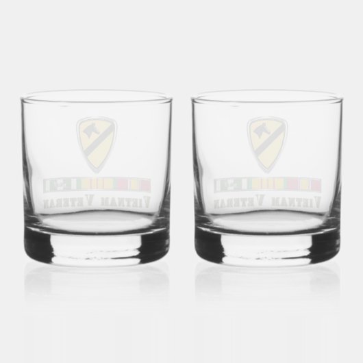 Division Cavalry Vietnam Whiskyglas (Rückseite)