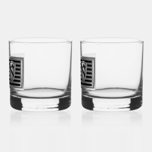 Division Cavalry Whiskyglas (Links)