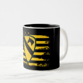 Division Cavalry Zweifarbige Tasse (VorderseiteRechts)