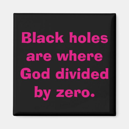 Division durch Zero Math Magnet (Vorne)