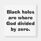 Division durch Zero Math Magnet (Vorne)