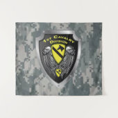 Division Mighty 1st Wandteppich (Vorderseite (Horizontal))