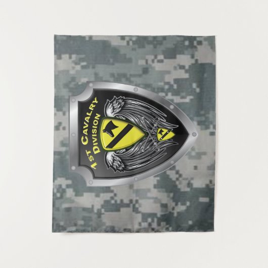 Division Mighty 1st Wandteppich (Vorderseite)