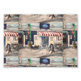 Division Street, Kelleys Island Foto Print