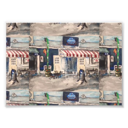 Division Street, Kelleys Island Foto Print (Vorne)