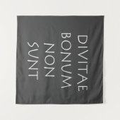 Divitae bonum non sunt wandteppich (Vorderseite (Horizontal))