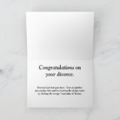Divorce Card Karte (Innenseite)