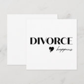 Divorce Happens Flat Card (Vorne/Hinten)
