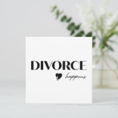 Divorce Happens Flat Card (Stehend Vorderseite)