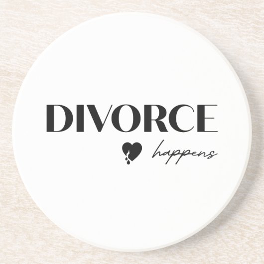 Divorce Happens Getränkeuntersetzer (Vorne)