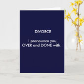 DIVORCE ich ausspreche Sie, OVER und TUN mit. Karte (Gelbe Blume)