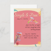 Divorce Party Invitation I'm free RSVP Karte (Vorne/Hinten)