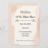 Divorce Party New Chapter Celebration Einladung (Vorne/Hinten)