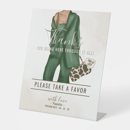 Divorce Party  Sockelschild (Vorderseite)