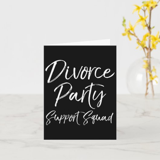 Divorce Party Suprt Squad Matching For Gro Funny T Karte (Gelbe Blume)