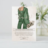 Divorce Party Thank You Card Dankeskarte (Stehend Vorderseite)