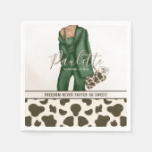 Divorce Theme Animal Skin Party Napkins Serviette (Vorderseite)