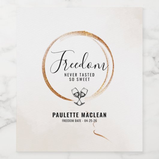 Divorce Wine Label Weinetikett (Einzelnes Label)