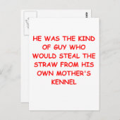 DIVORCE-Witz Postkarte (Vorne/Hinten)