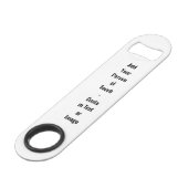 Divot Tool Flaschenöffner mit Marker (Vorderseite Schrägansicht)