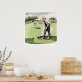 Divot Trouble - Golf Print Poster (Küche)