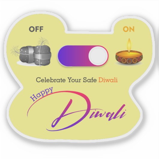 Diwali-Aufkleber Aufkleber (Vorderseite)