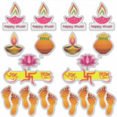 Diwali-Aufkleber-Combo-Set Aufkleber (Vorderseite)